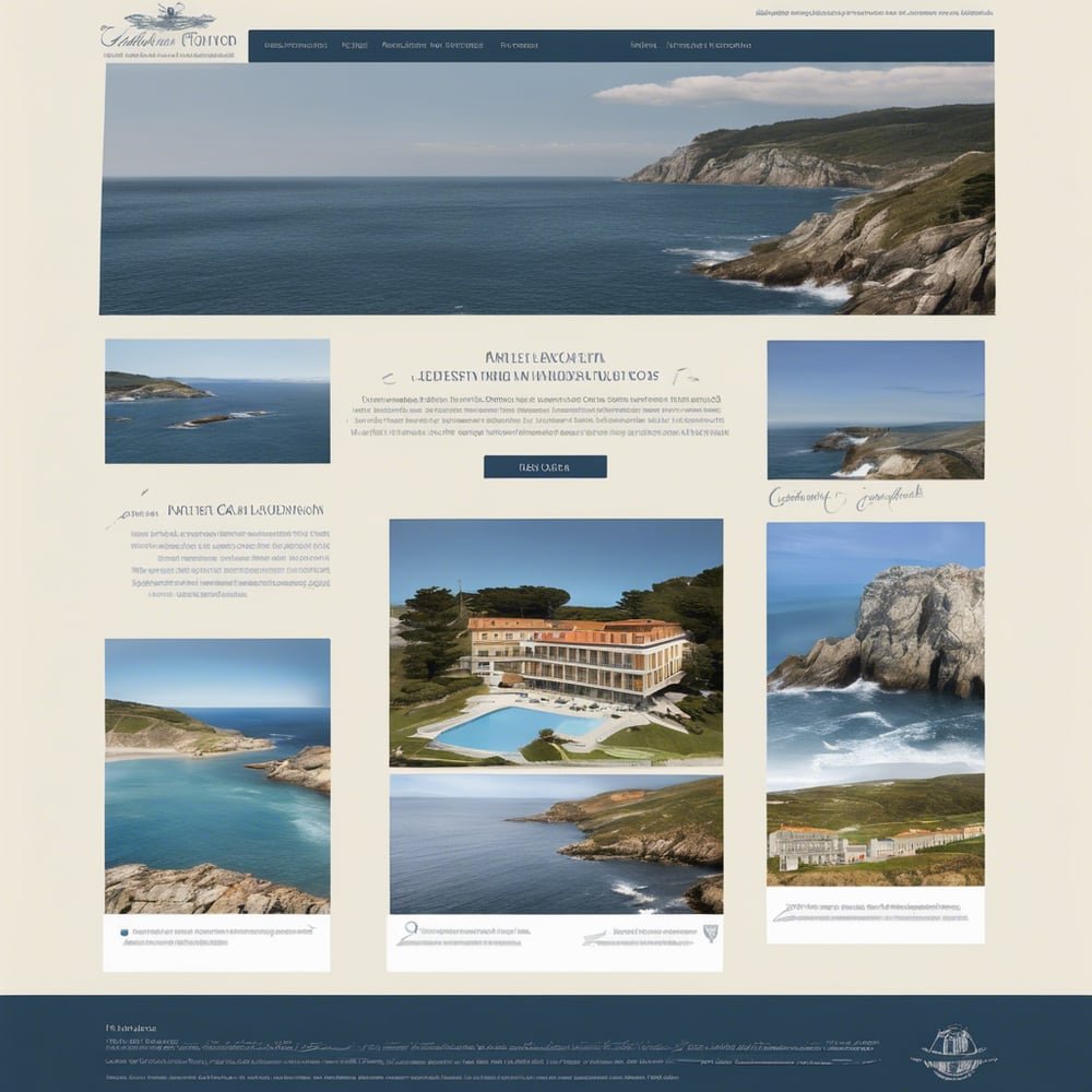 Web de turismo y alojamiento en la costa gallega