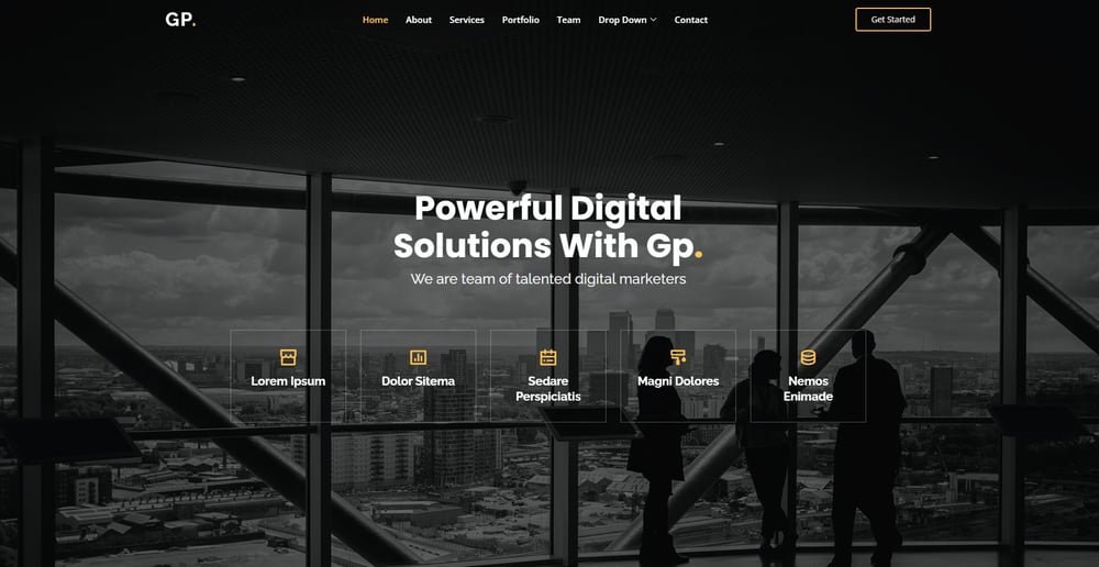 Web corporativa para empresa de servicios